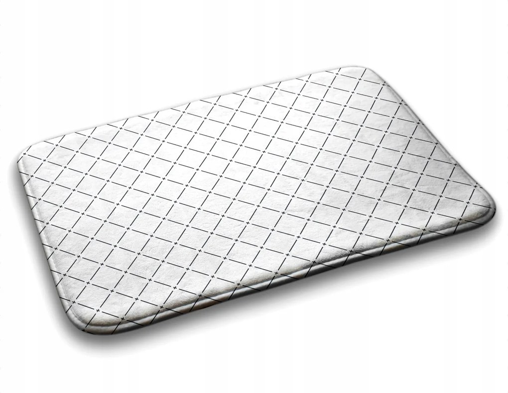 Fürdőszobaszőnyeg Geometrikus mintás 90x60 cm