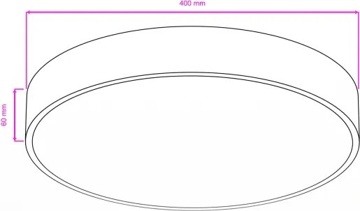 Brilagi - LED fürdőszobai mennyezeti lámpatest POOL LED/36W/230V átm. 40 cm IP54 fekete