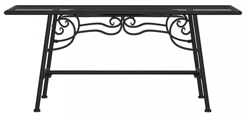 fekete acél fa körüli pad 110 cm