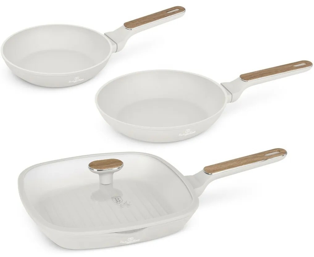 BerlingerHaus Sahara Nordic titánbevonatú serpenyő szett, 3+1 db