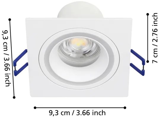 Eglo 900765 - LED RGBW Dimmelhető fügesztett mennyezeti lámpa CAROSSO-Z 4,7W/230V fehér