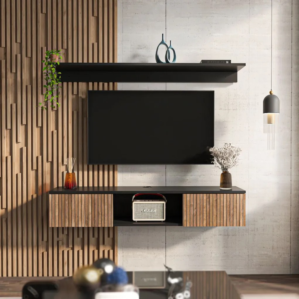 Elia - Wooden, Black