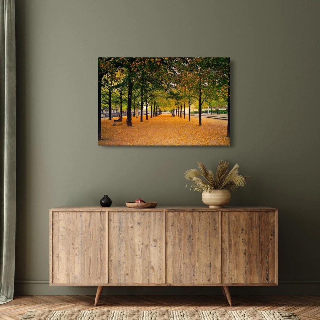 Egy kép az őszi fák sikátorából (90x60 cm)