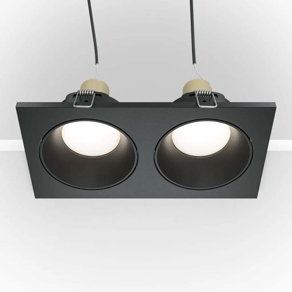 Maytoni ZOOM DL033-2-02B Beépíthető spotlámpa 2x50W/GU10 IP65