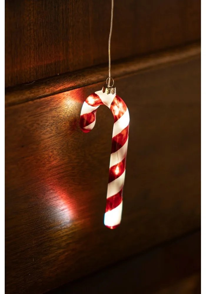 Piros függő karácsonyi fénydekoráció ø 1,5 cm Hannah – Sirius
