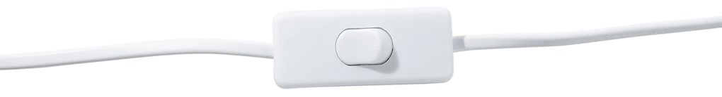 Fehér és ezüst porcelán asztali lámpa 52 cm AIKEN Beliani