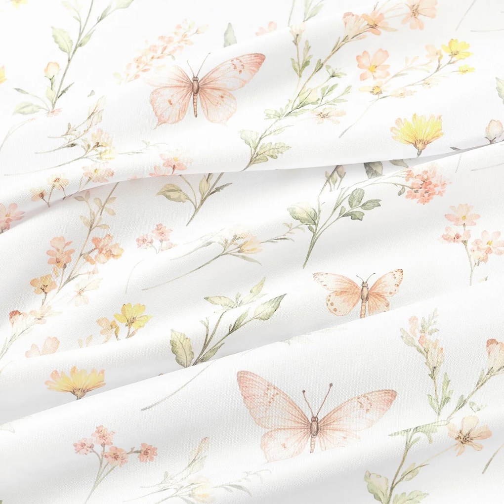 Goldea kör alakú teflonos terítő - pillangós kert Ø 160 cm