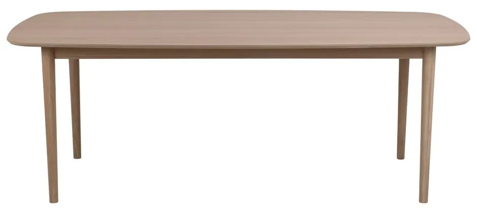 Bővíthető étkezőasztal tölgyfa dekoros asztallappal 210x100 cm Aston - Actona