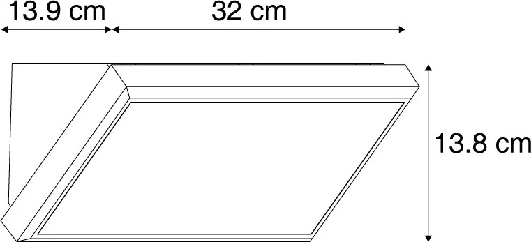 Modern kültéri fali lámpa sötétszürke LED-del, IP65 védettséggel és mozgásérzékelővel - Marek