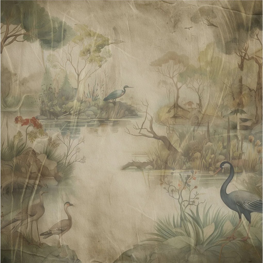 Flizelin fotótapéta Flizelin Designer Erdei jelenet 250x250 Ragasztó