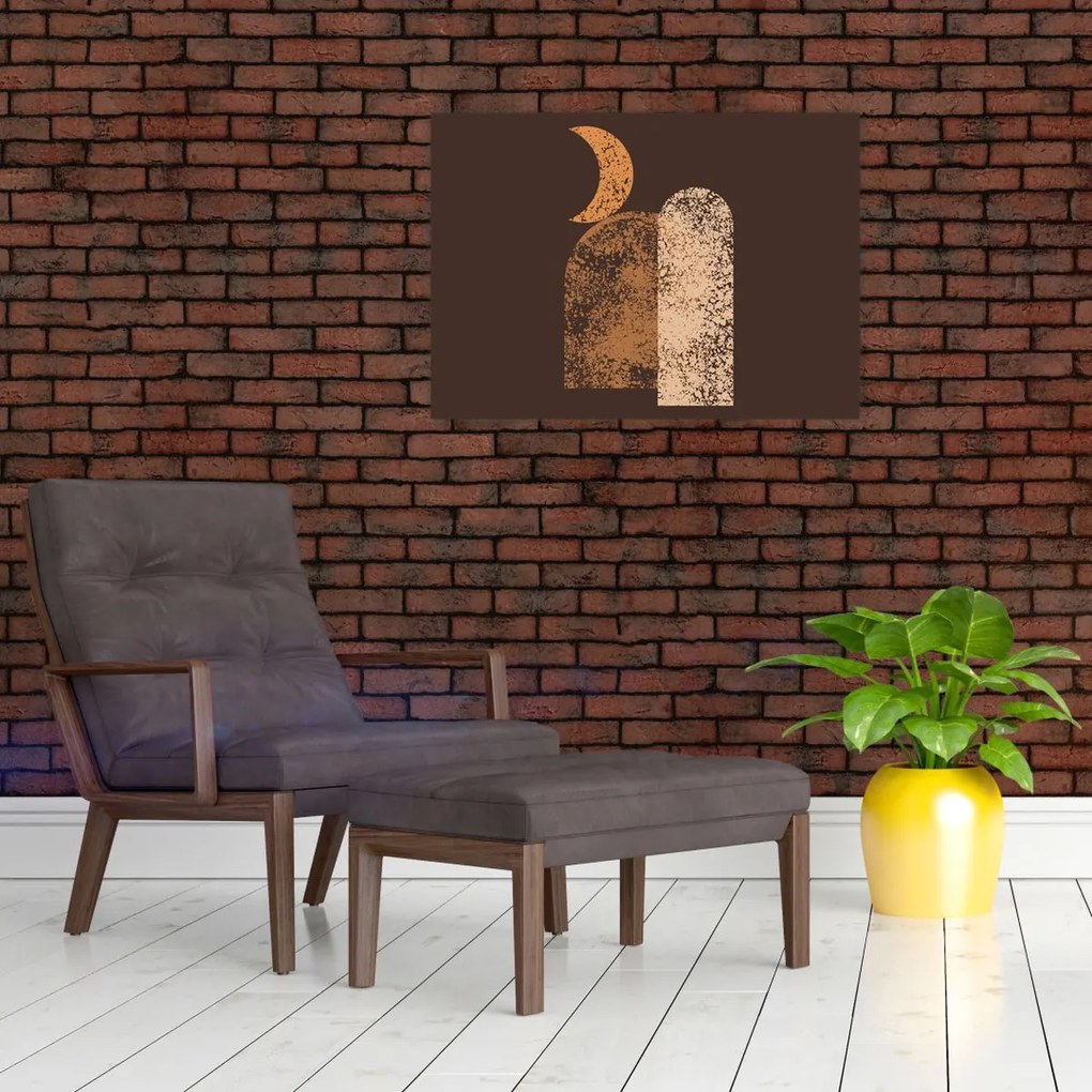 Kép - Narancssárga ívek N⁰2 (70x50 cm)