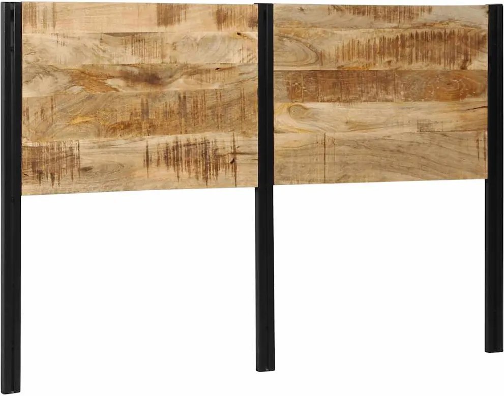 vidaXL tömör fa mangó és vas fejtámla 160 cm