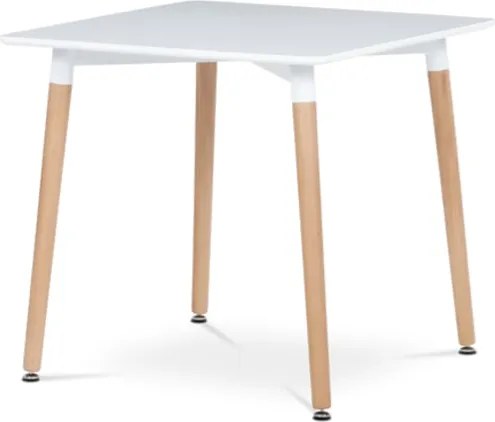 Autronic Étkezőasztal 80x74 cm MDF matt fehér DT-303 WT