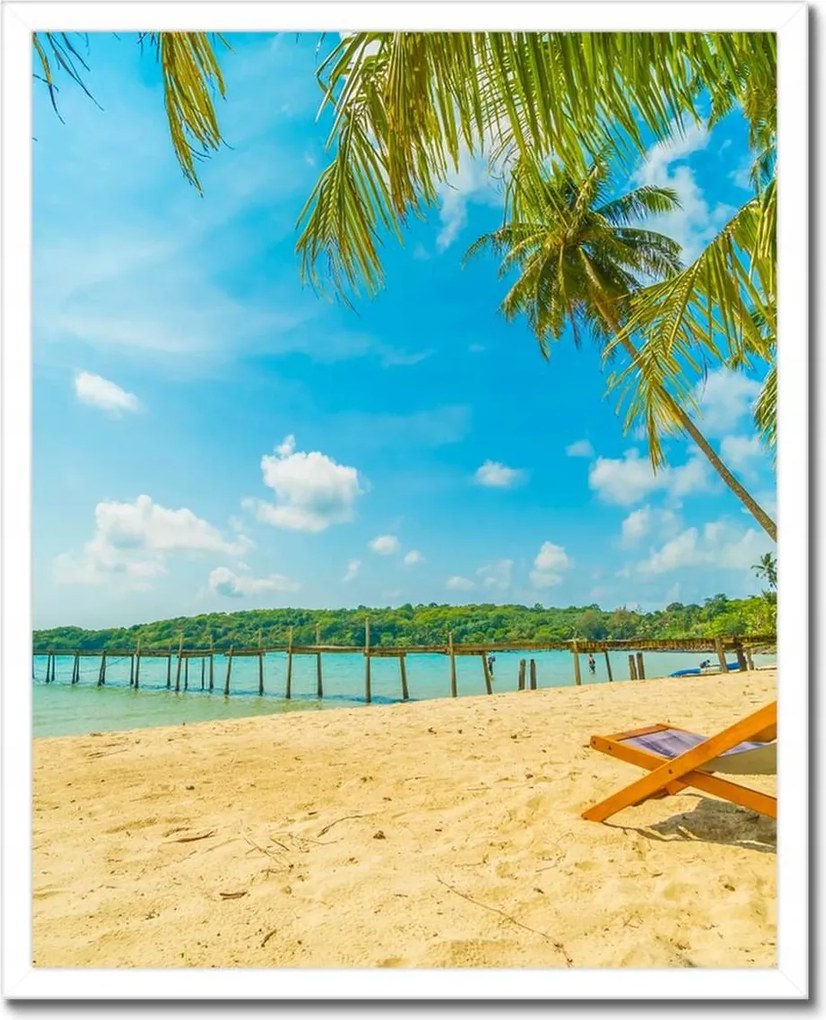 Poszterek keretben 40x50 Strandolás a nyaralás alatt