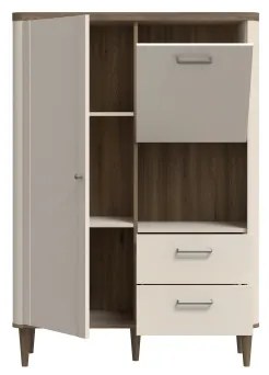 VIRO komód barna/bézs