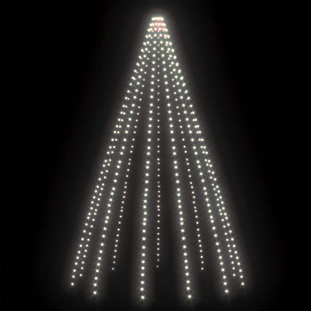 500 LED-es hideg fehér bel- és kültéri fényfüzér 500 cm