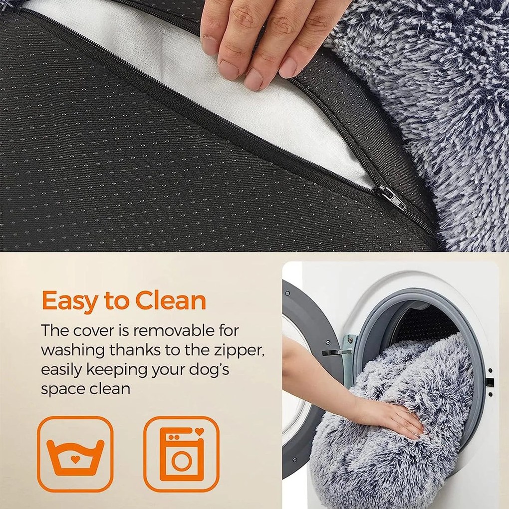 Feandrea kutyaágy, kerek macskaágy, m-es méretű 60 cm, szürke