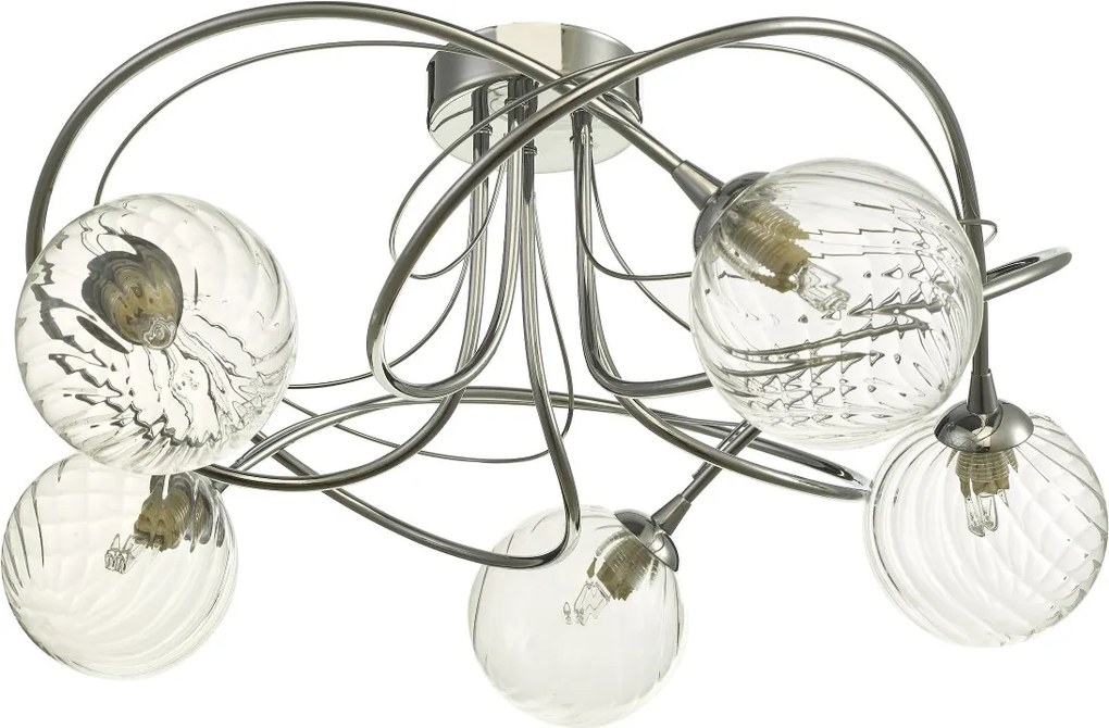 Dar Lighting modern mennyezeti lámpa onawa csiszolt króm darona5450-03