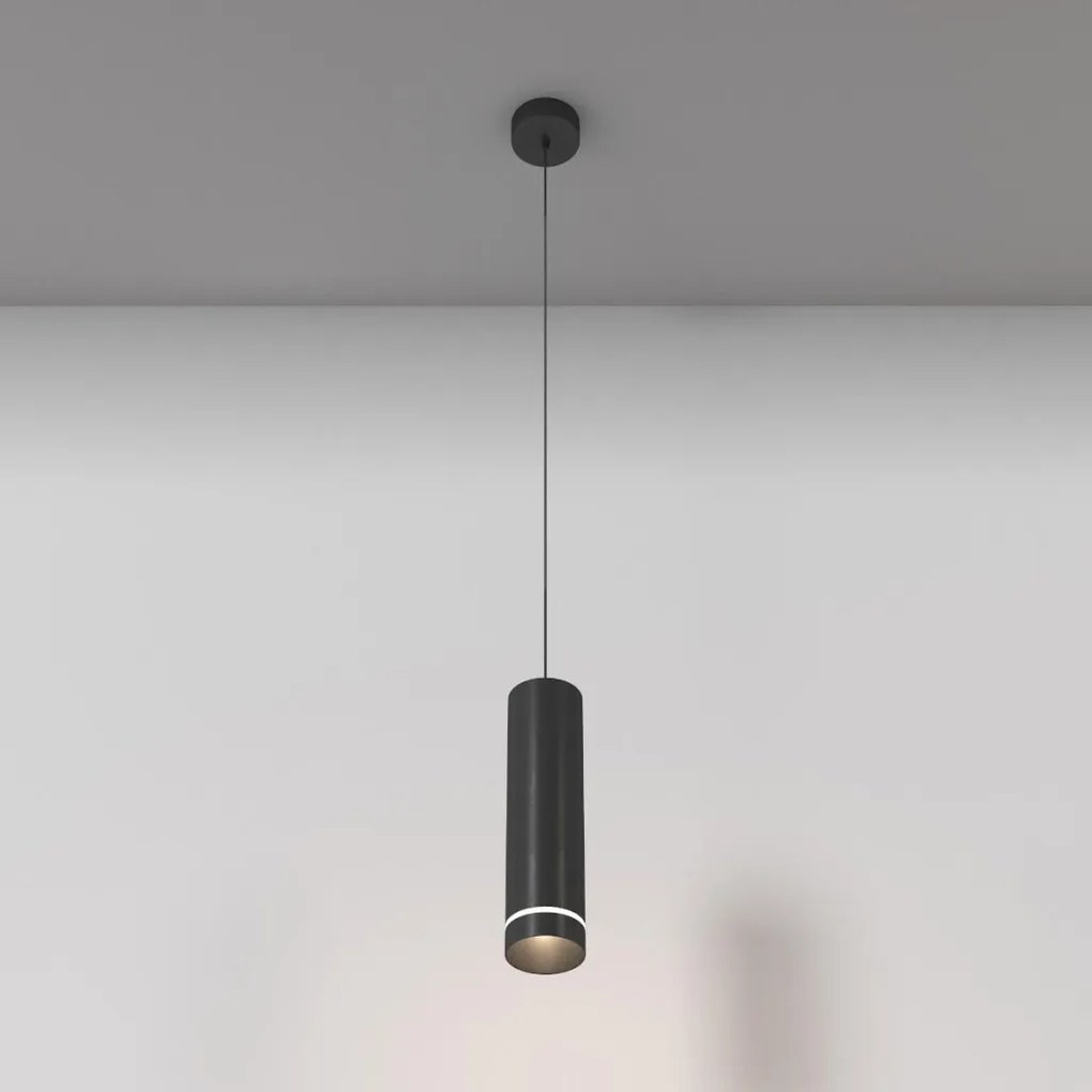 MAYTONI P085PL-12W4K-B ORLO Hengeres Függesztett Lámpa Fekete LED IP20