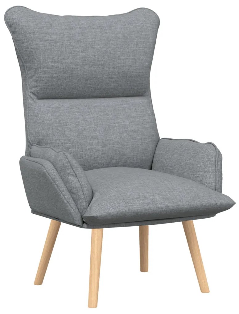 vidaXL Pihenőszék Világosszürke 69 x 74 x 93 cm szövet