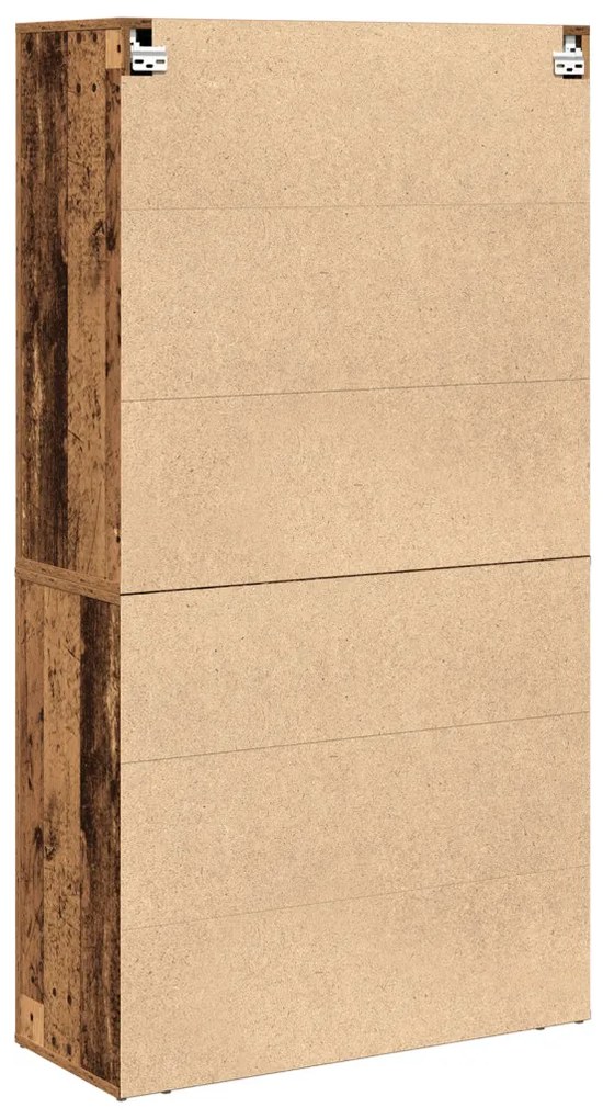 Magas öltözködő szekrény Régi fa 80x33x150 cm Mérnöki Fa
