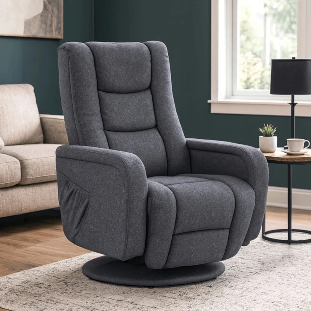 Fotel Obrotowy Masujący SPIKE 2 Ciemnoszary