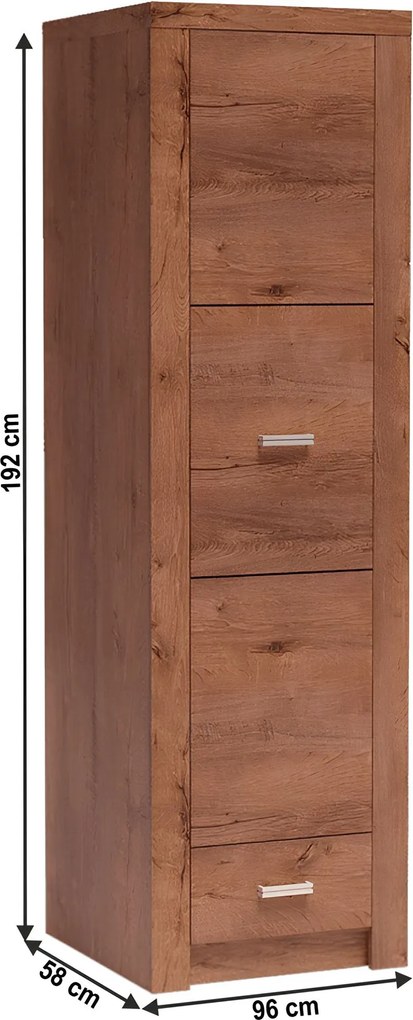 Szekrény, kőris világos, INFINITY I-02