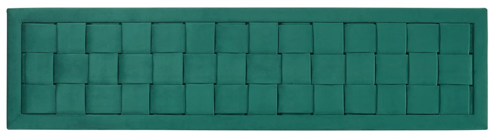 Fejtámla Tervo 160x50 cm bársony zöld [en.casa]