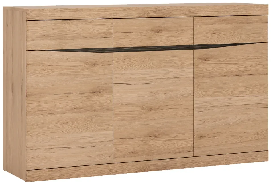 SAMER 4 komód,150x92,1x39,9, tölgy san remo/wenge