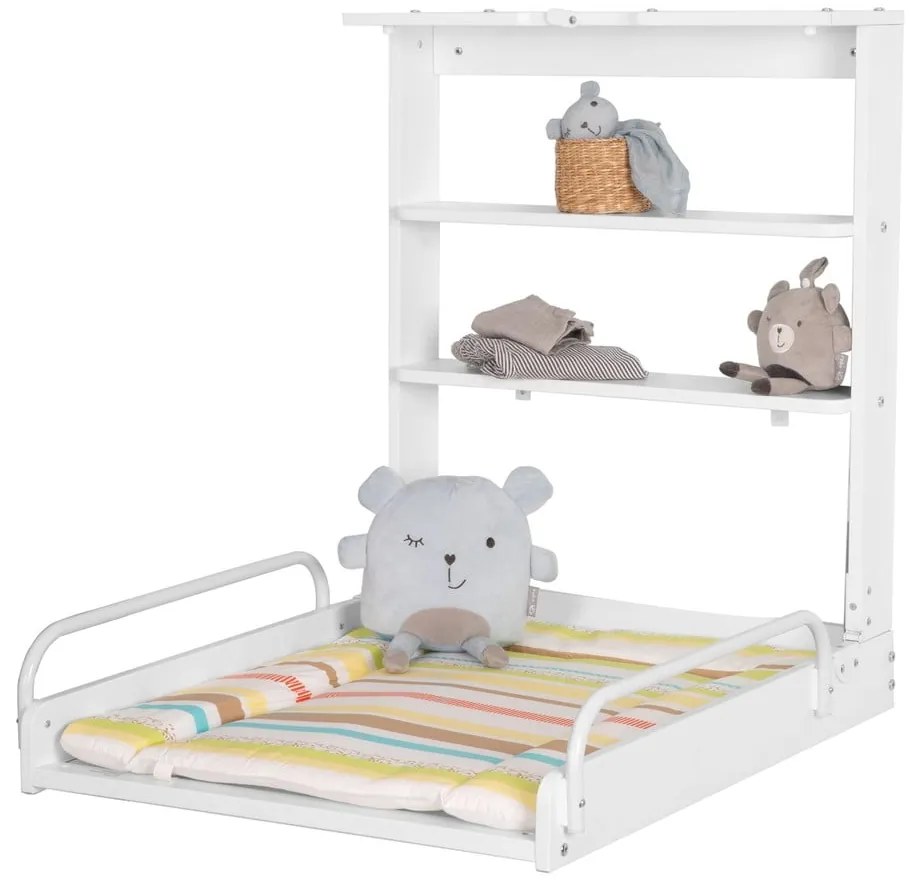 Fehér fali pelenkázó Dschungelbaby – Roba