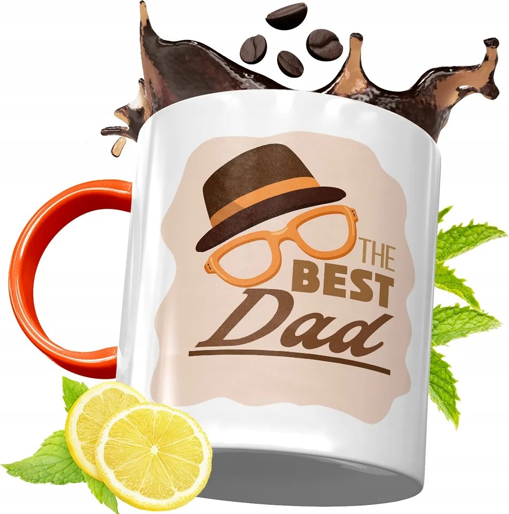 Narancssárga Bögre Apák Napjára Ajándék fényképes nyomtatással