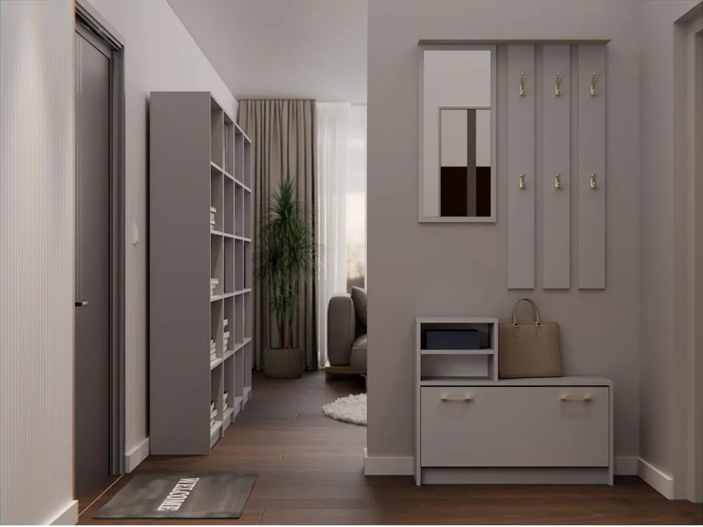 Faenza GAR előszobafal, 85x180x24 cm, agyag színű