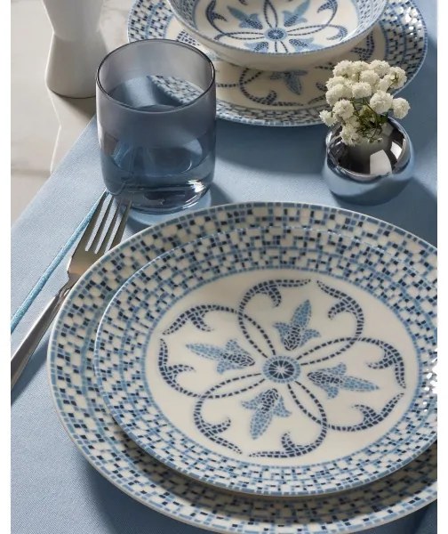 24 darabos kék porcelán étkészlet