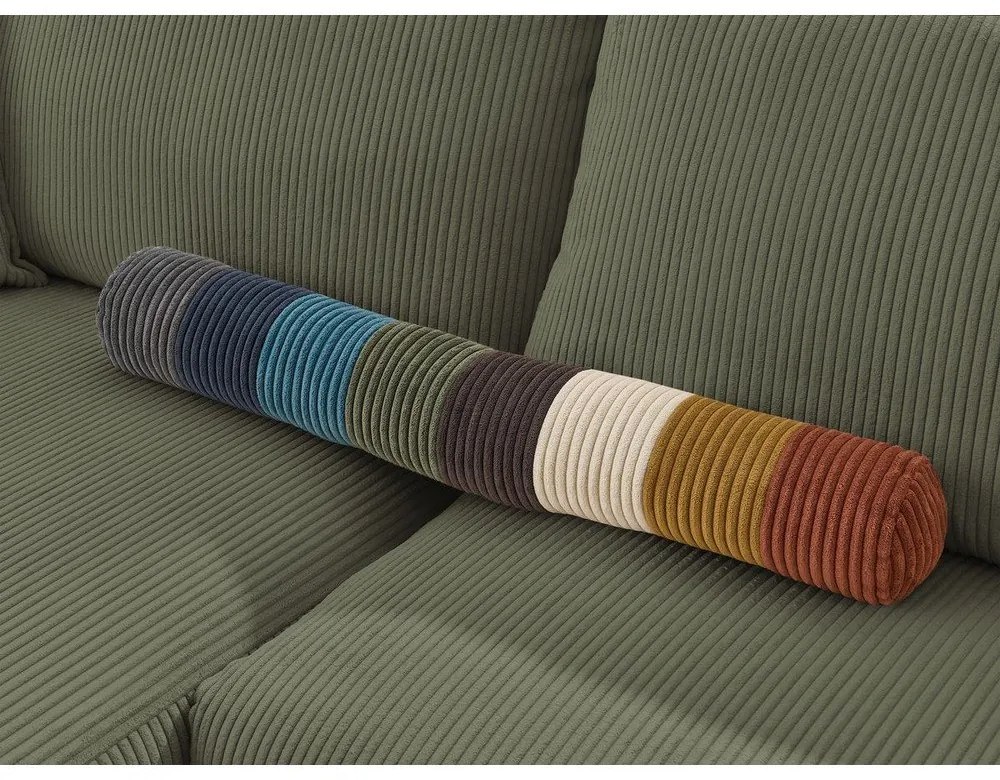 Világoszöld kordbársony kanapé modul (bal oldali) Nihad modular – Bobochic Paris