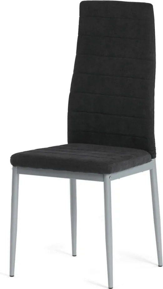 Jídelní židle, černá, látka, DCL-V5031 BK2