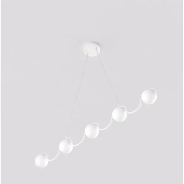 Kábelcsillár SINUS 5xG9/8W/230V fehér