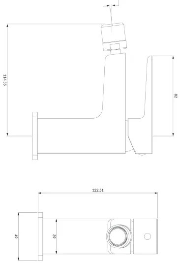 OMNIRES PM7420CR - Bidécsap PARMA 12,25 cm fényezett króm