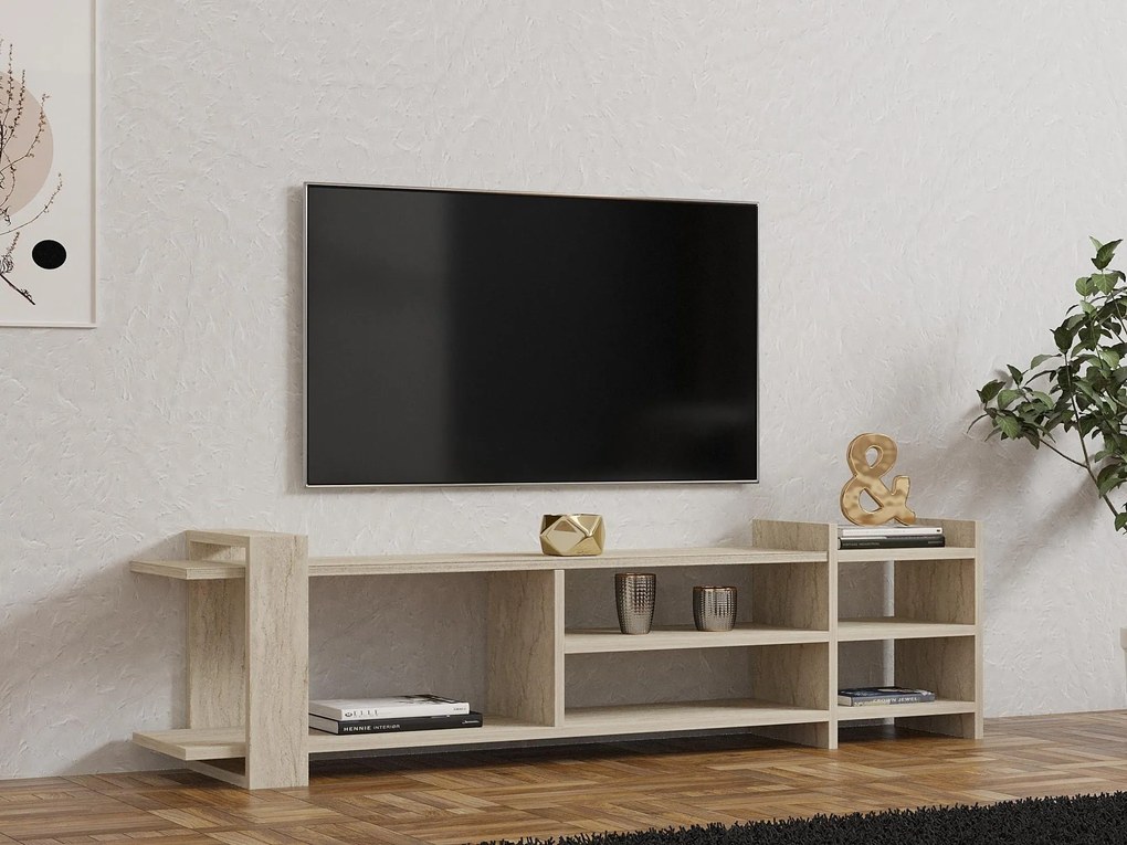 TV asztal/szekrény Zephir (travertin). Akció -15%. 1101329