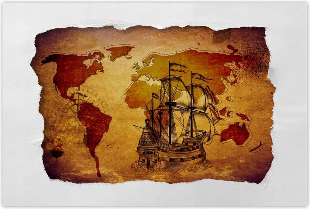 Poszterek 60x40 Régi vintage térkép