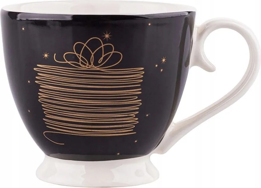 Bögre Altom Design Golden Christmas porcelán 350 ml