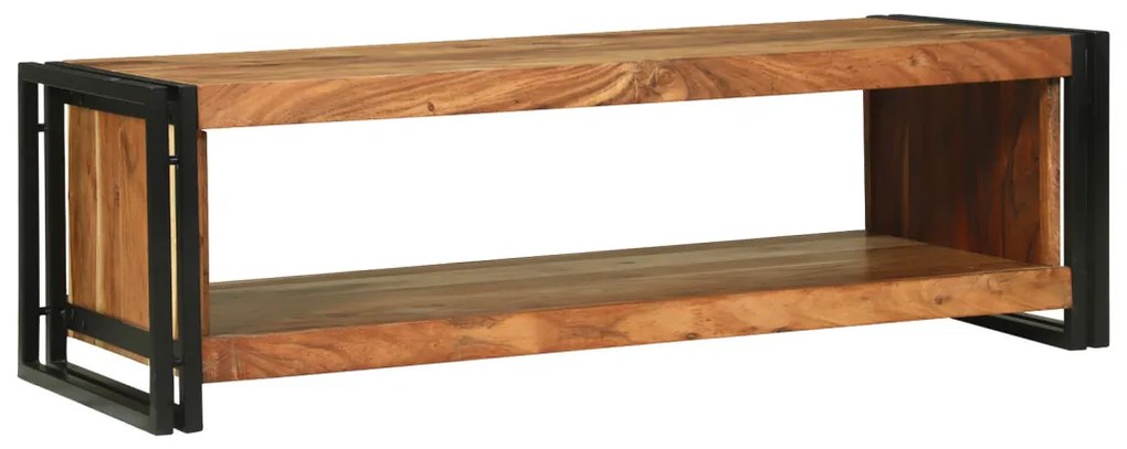 dohányzóasztal 120x50x38 cm Tömör akácfa