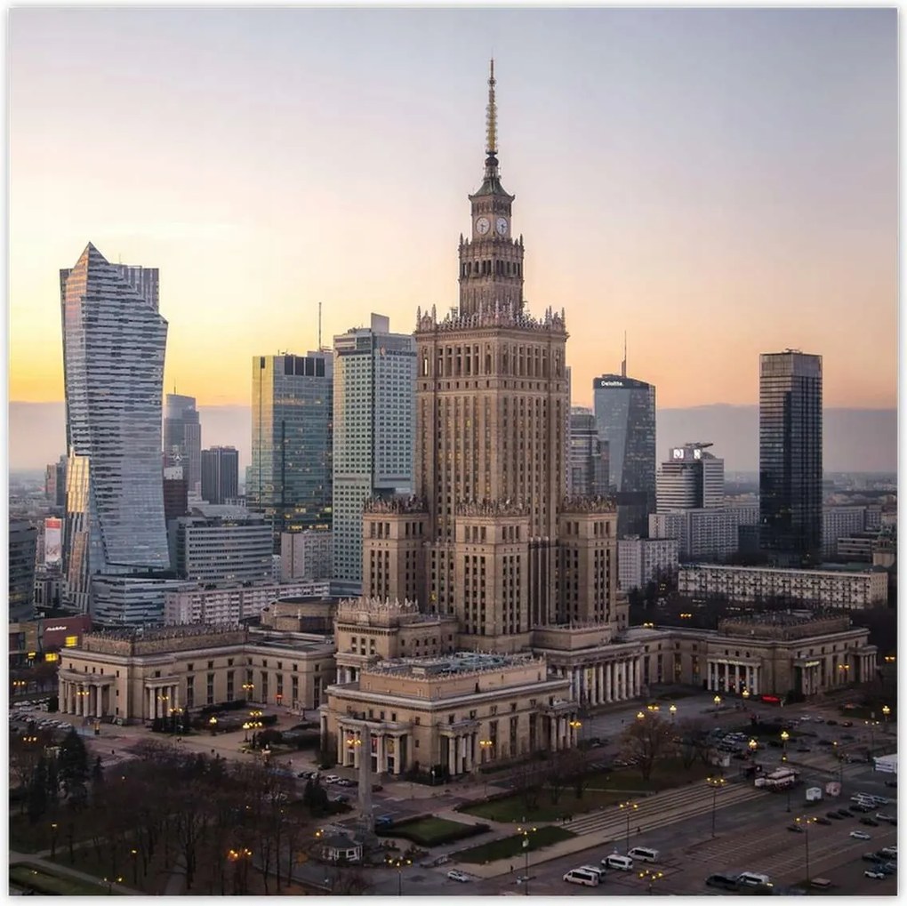 Poszterek 100x100 Varsó Főváros Lengyel