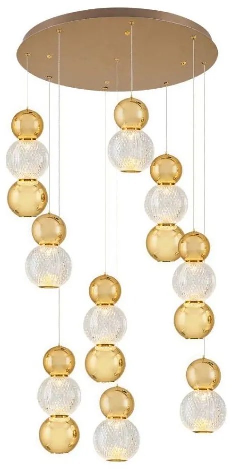 LED kábeles csillár CREMONA LED/51W/230V 3000K arany