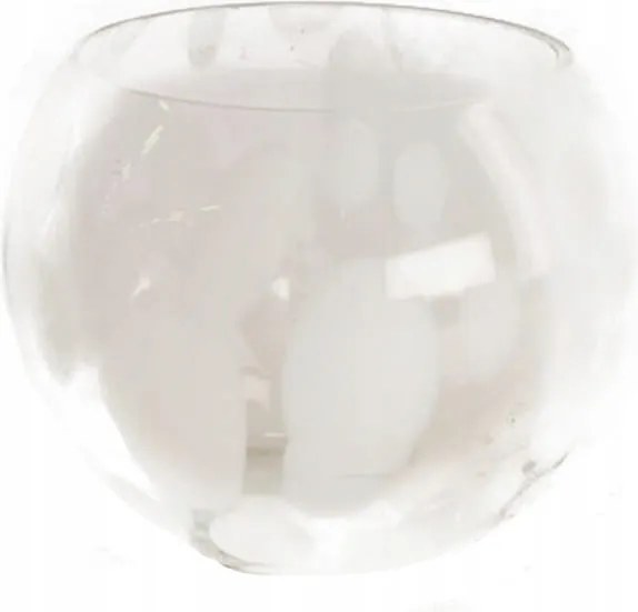 Üveg gyertyatartó tealighthoz