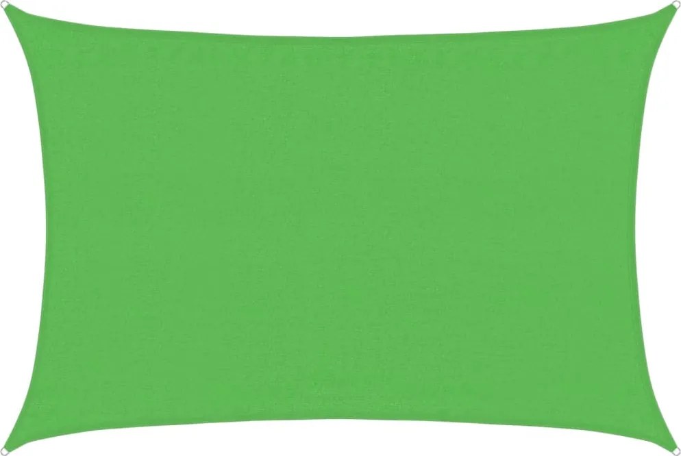 vidaXL világoszöld HDPE napvitorla 160 g/m² 3,5 x 4,5 m