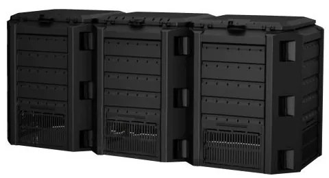 Kompostér Prosperplast COMPOGREEN 3x400 l černý