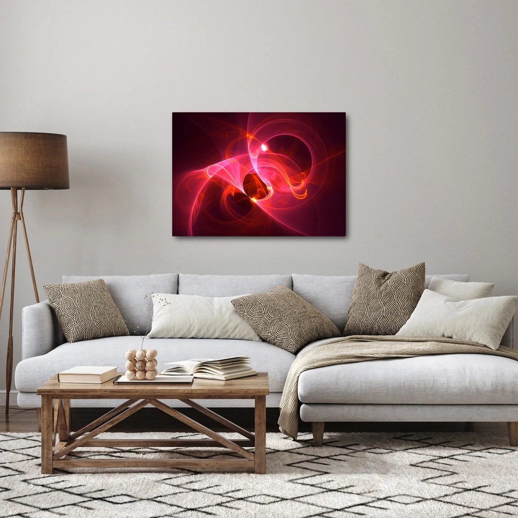 Modern rózsaszín absztrakció képe (70x50 cm)