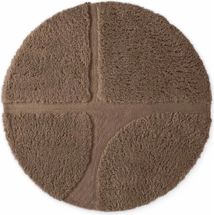 Barna kézi szövésű kerek szőnyeg ø 160 cm Lambeth Jasper – Ted Baker