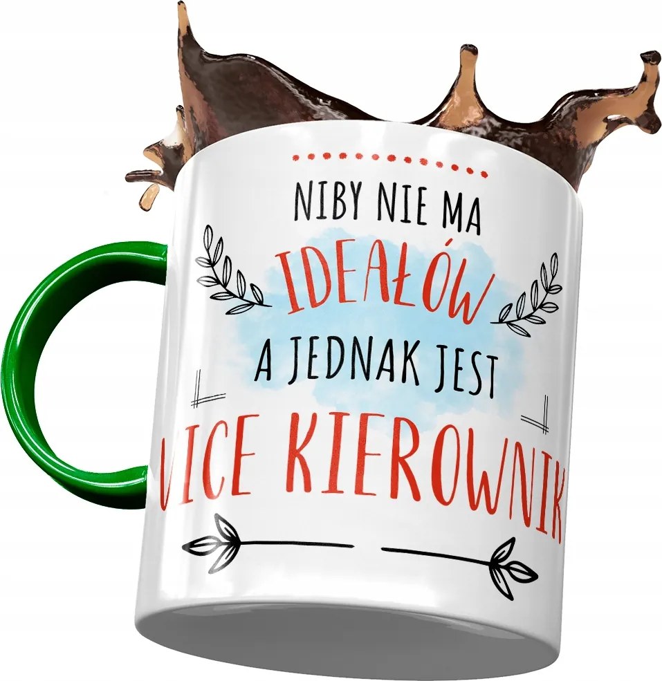 Zöld Bögre A Vezető Vice-nak Nincs Nyomtatott Kép