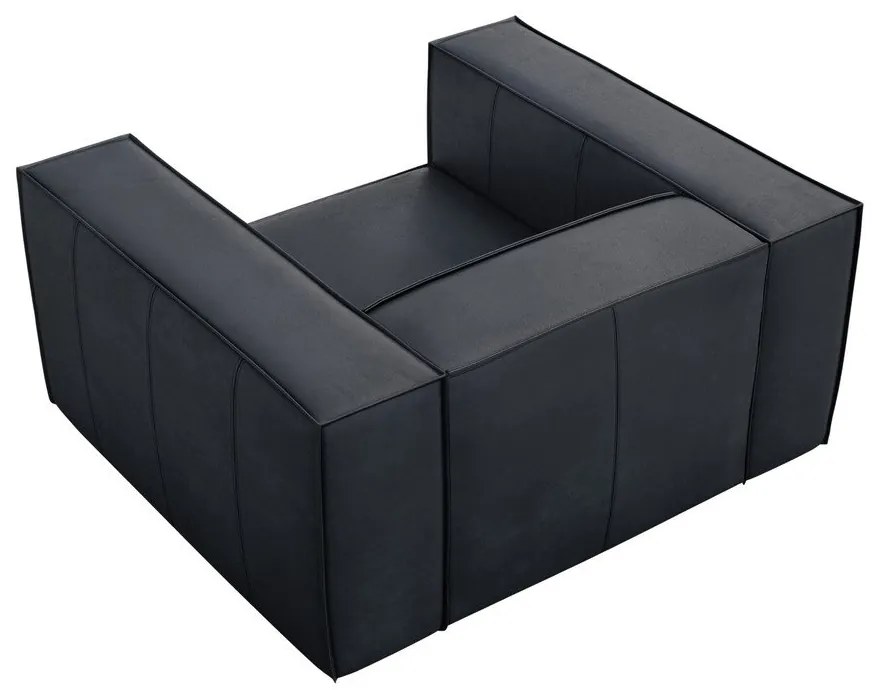 Sötétkék bőr fotel Madame – Windsor &amp; Co Sofas